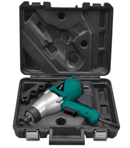 HEAVY DUTY ELECTRIC IMPACT WRENCH 1/2'' DRIVE AND 4 SOCKETS 450NM TORQUE 1010W 